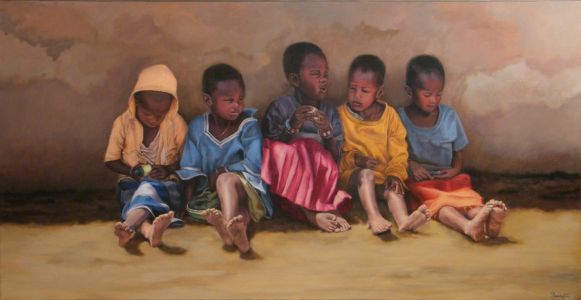 Niños Masai 